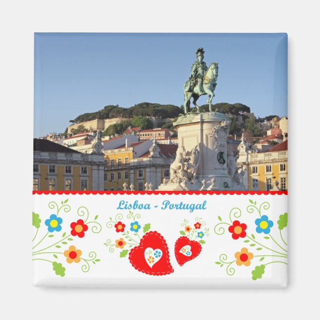 Portugal in Fotos - Die Stadt Lissabon Magnet (Vorne)