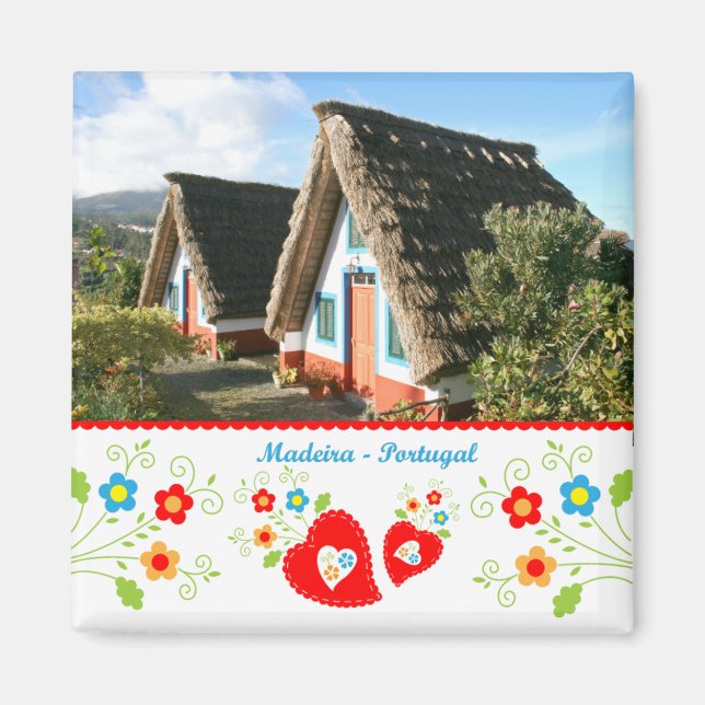Portugal in Fotos - Insel Madeira Magnet (Vorne)