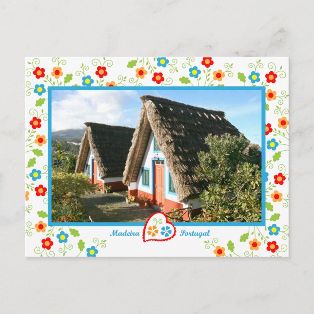 Portugal in Fotos - Insel Madeira Postkarte (Vorderseite)