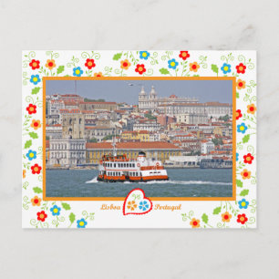 Portugal in Fotos - Lissabon vom Fluss Postkarte