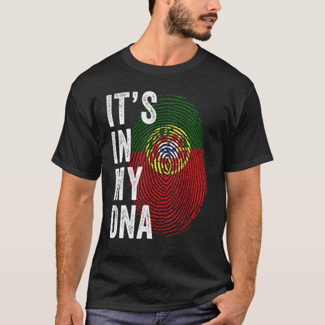 Portugal In meiner DNA ist es Niedlich Portugiesis T-Shirt (Vorderseite)