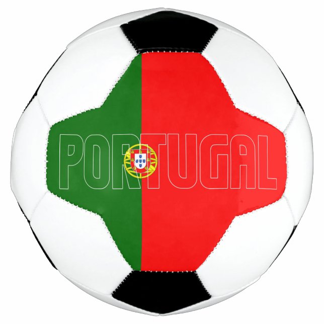 Portugal Inschriftenflagge Red Green Patriotic  Fußball (Vorderseite)