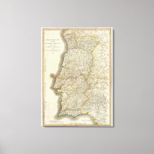 Portugal Karte Leinwanddruck