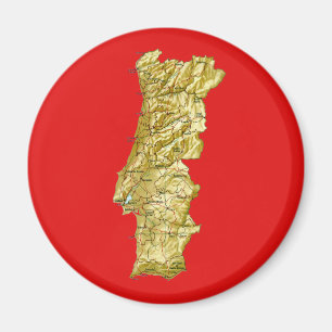 Portugal Karte Magnet