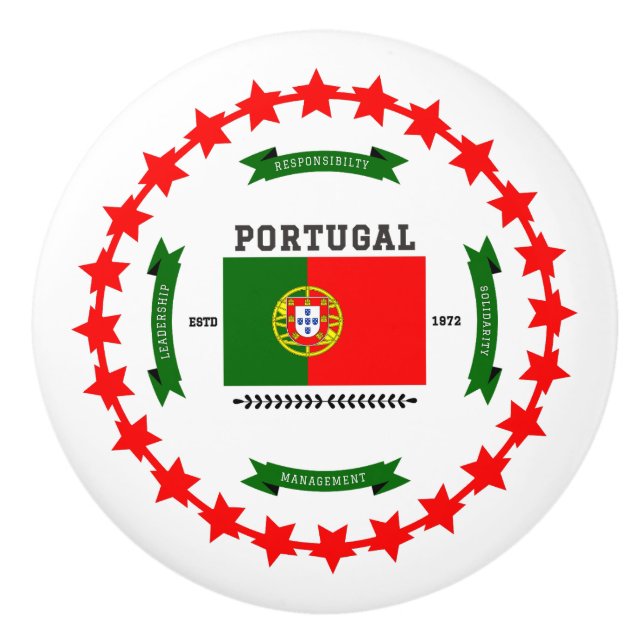 Portugal Keramikknauf (Vorderseite)