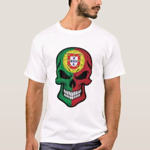Portugal lächelt die Schädelflagge T-Shirt