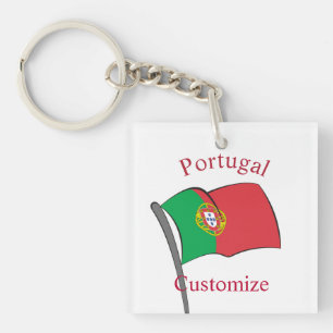 Portugal Landesflagge Thunder_Cove Schlüsselanhänger
