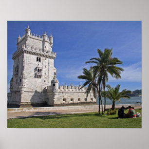 Portugal, Lissabon. Belem Tower, eine UNESCO-Welt  Poster