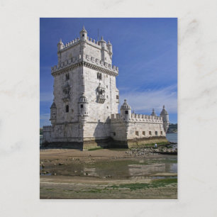 Portugal, Lissabon. Belem Tower, eine UNESCO-Welt Postkarte