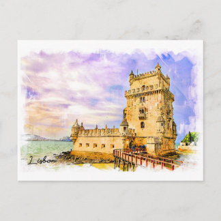 Portugal, Lissabon - Belem Tower Postkarte