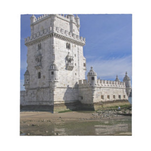 Portugal, Lissabon. Belem-Turm, ein UNESCO-Welterb Notizblock
