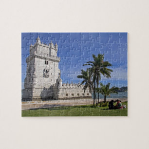 Portugal, Lissabon. Belem-Turm, ein UNESCO-Welterb Puzzle