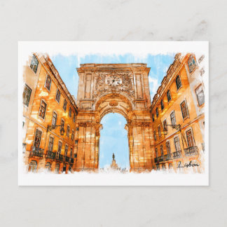 Portugal, Lissabon, Rua Augusta Postkarte