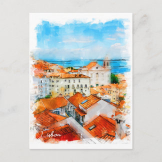 Portugal, Lissabon, Stadt Postkarte