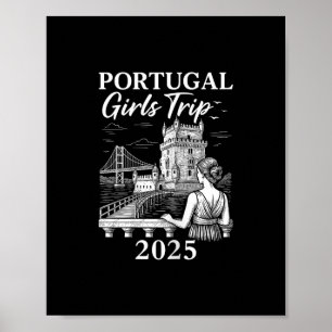Portugal Mädchen Reise 2025 Stadt Reise Urlaub 1 Poster