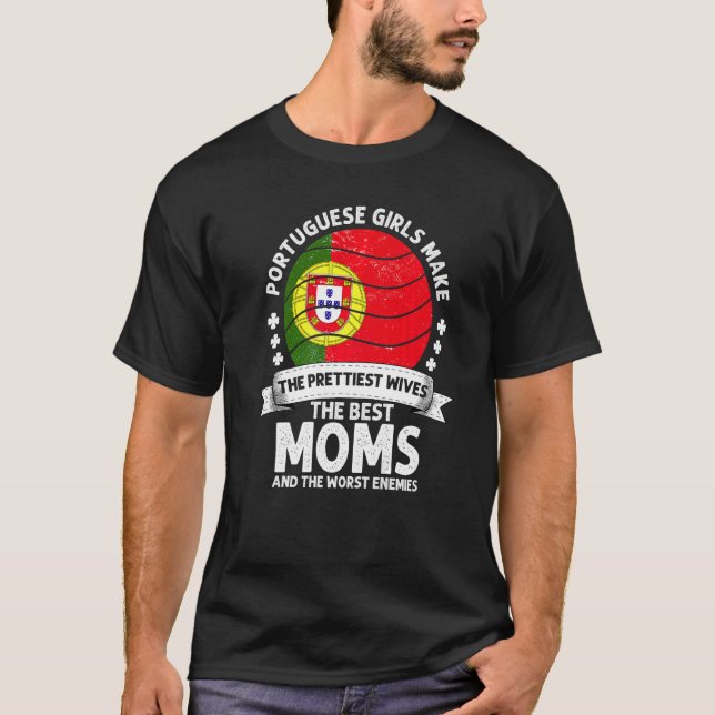 Portugal Mama Mütter Day Mama Portugiesischer Amer T-Shirt (Vorderseite)