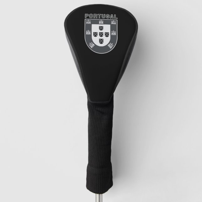 Portugal Noir Golf Headcover (Vorderseite)