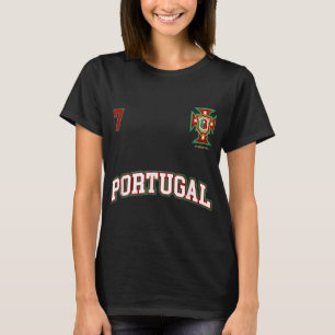 Portugal Nummer 7 Fußball-Team Sport Portugiesisch T-Shirt