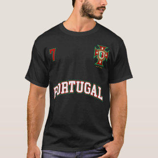 Portugal Nummer 7 Fußball-Team Sport Portugiesisch T-Shirt