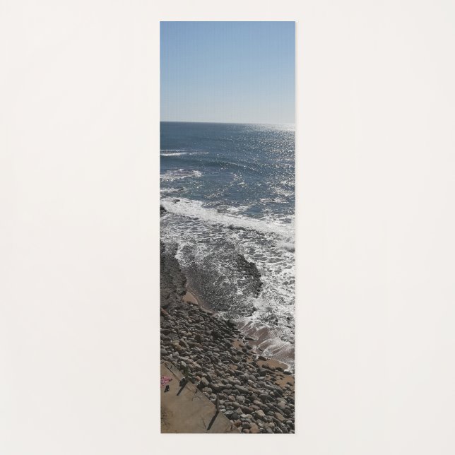 Portugal Ocean Beach Übung Yogamatte (Vorderseite)