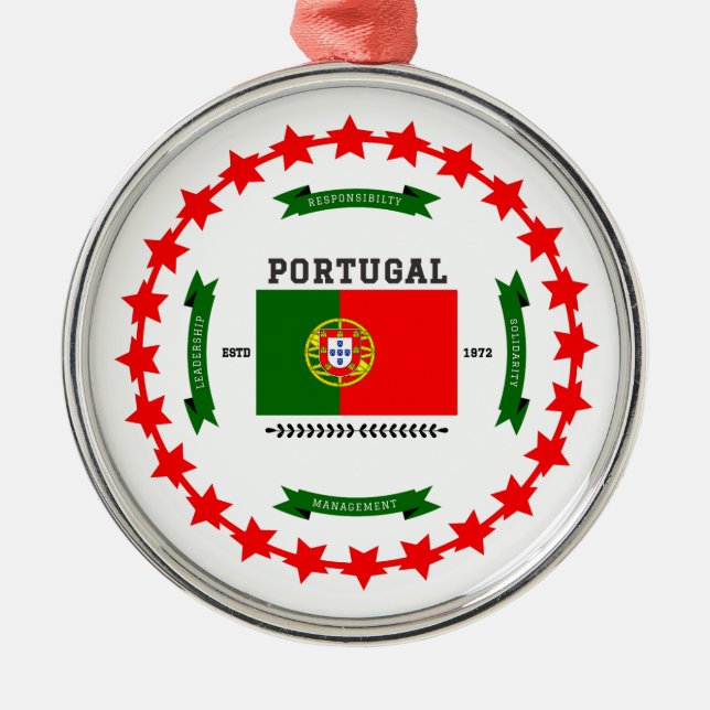 Portugal Ornament Aus Metall (Vorne)