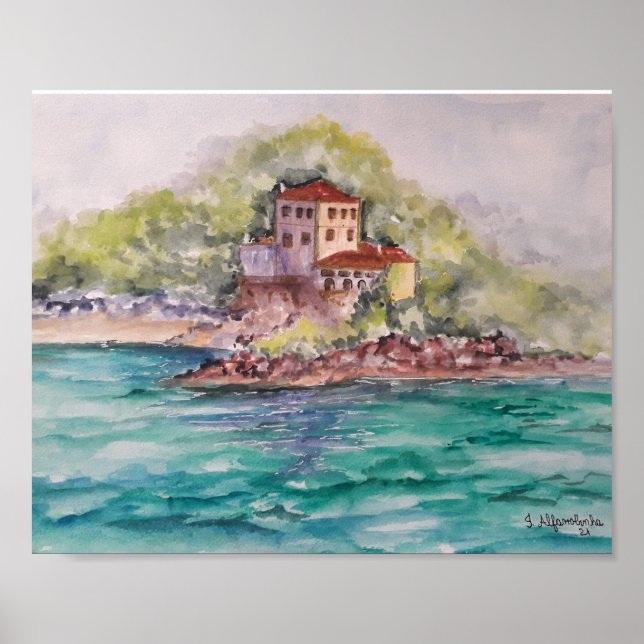 Portugal Palácio da Comenda Setubal Card Poster (Vorne)