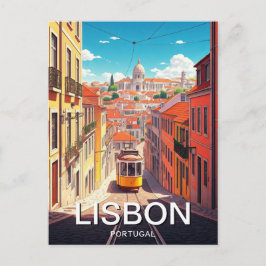 Portugal Pantheon Alfama Anime Postkarte
