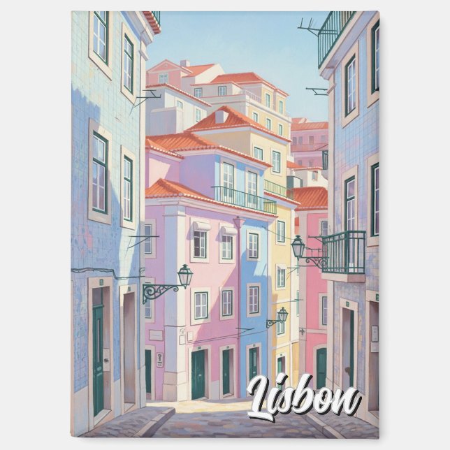 Portugal Pantheon Alfama Pastel Magnet (Vorderseite)
