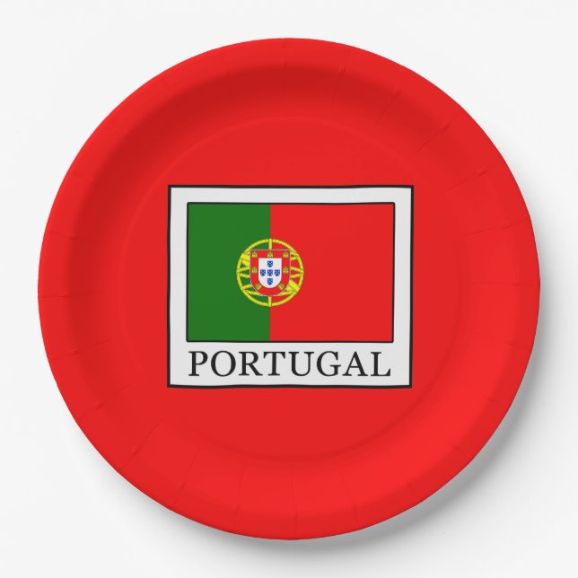 Portugal Pappteller (Vorderseite)
