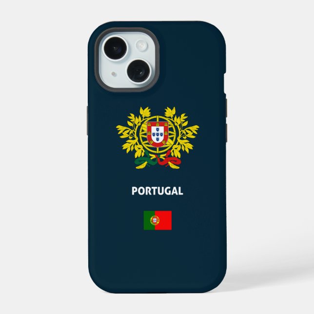 Portugal Pass Handy Fall iPhone 15 Hülle (Rückseite)