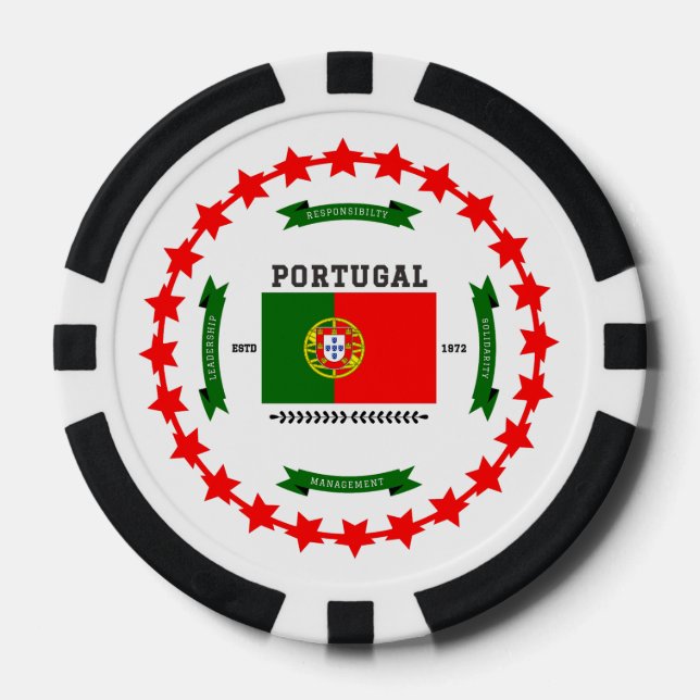 Portugal Pokerchips (Vorderseite)