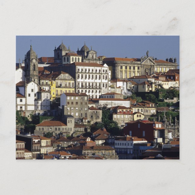 Portugal, Porto. Historische Häuser und Postkarte (Vorderseite)