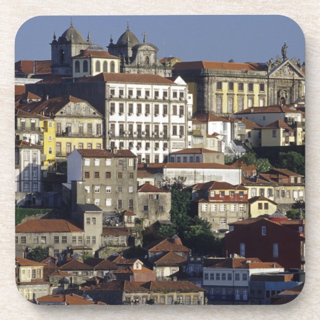 Portugal, Porto. Historische Häuser und Untersetzer (Vorderseite)