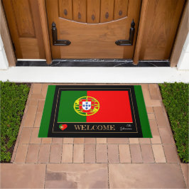 Portugal & Portugal Flaggenhaus/Sport Willkommen Fußmatte