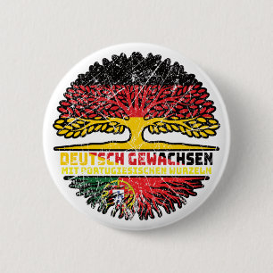 Portugal Portugiesisch Deutsch Deutschland Baum Button