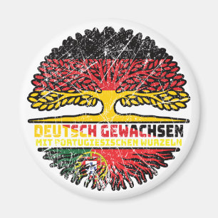 Portugal Portugiesisch Deutsch Deutschland Baum Magnet