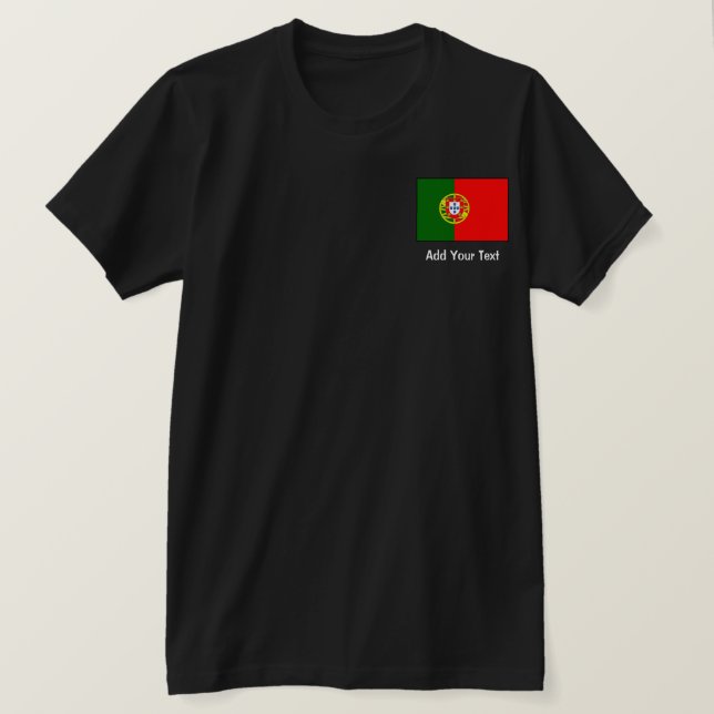 Portugal - portugiesische Flagge T-Shirt (Design vorne)
