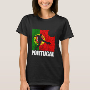 Portugal Portugiesischer Fußballspieler Futebol Po T-Shirt