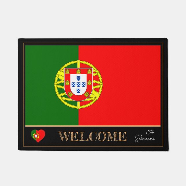 Portugal & Portugiesisches Flaggenhaus / Sport Wil Fußmatte (Vorderseite)
