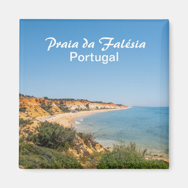 Portugal Praia da Falesia in der Algarve Souvenir Magnet (Vorne)