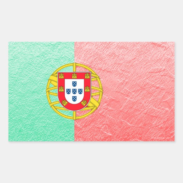 Portugal Rechteckiger Aufkleber (Vorderseite)