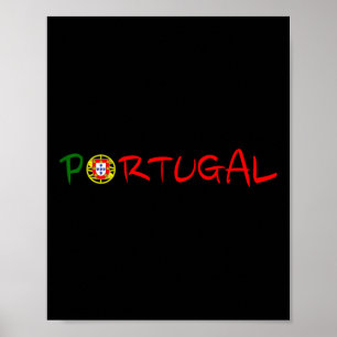 Portugal Reise Urlaub Iberischer Stolz Portugiesis Poster
