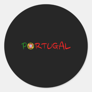 Portugal Reise Urlaub Iberischer Stolz Portugiesis Runder Aufkleber