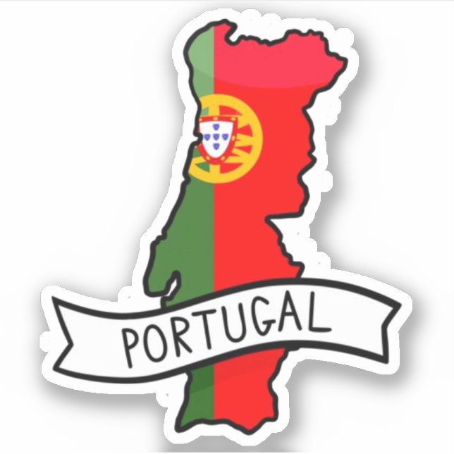 Portugal Reisen Vinyl Sticker (Vorderseite)