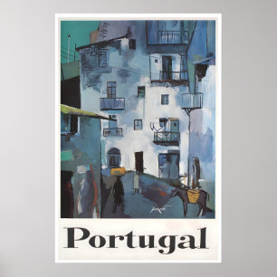 Portugal Reiseplakat Vintage Portugiesische Kunst Poster