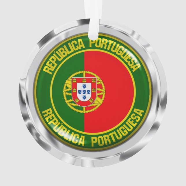 Portugal Runde Emblem Ornament (Rückseite)