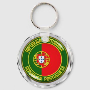 Portugal Runde Emblem Schlüsselanhänger
