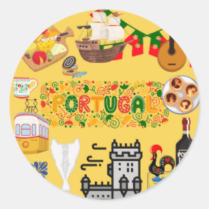 Portugal Runder Aufkleber