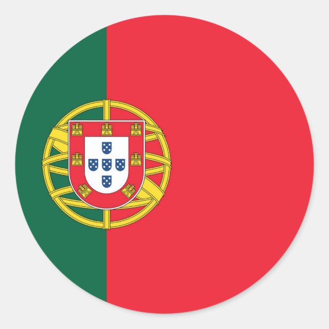 PORTUGAL RUNDER AUFKLEBER (Vorderseite)