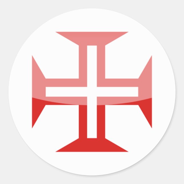 portugal runder aufkleber (Vorderseite)